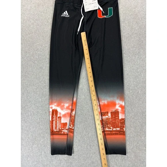NWT Miami Hurricanes Track & Field Long Tights (Women's Medium) Black - Picture 8 of 12